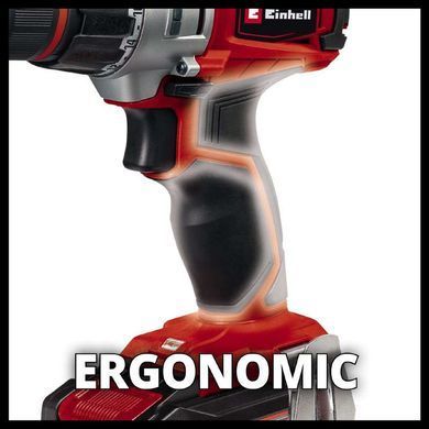 Шуруповерт акумуляторний Einhell TE-CD 18/2 Li+39 (2x2,5 Ah) 4514219A2.5