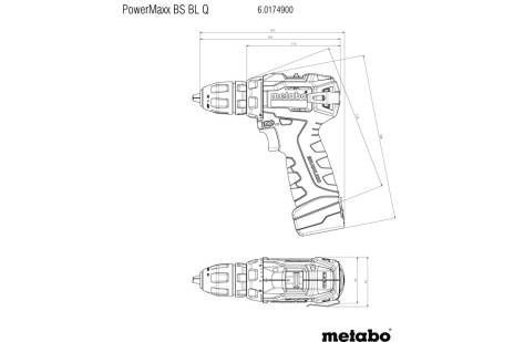 Дрель-шуруповерт аккумуляторный Metabo PowerMaxx BS BL Q (601749500)