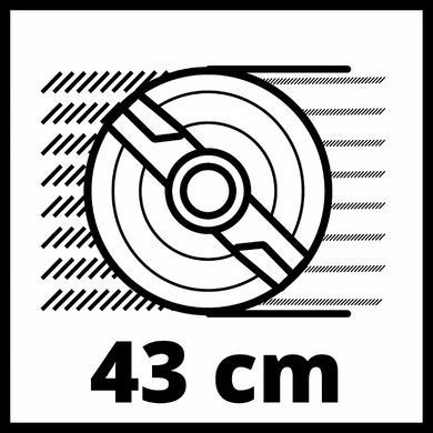 Газонокосарка акумуляторна безщіткова Einhell GE-CM 43 Li M Kit (3413130)