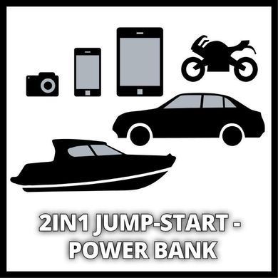 Пусковое устройство и внешний аккумулятор Einhell CE-JS 8 Jump-Start-Power Bank (1091511)