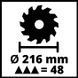 Пила торцовочная электрическая Einhell TC-MS 216 (4300370)