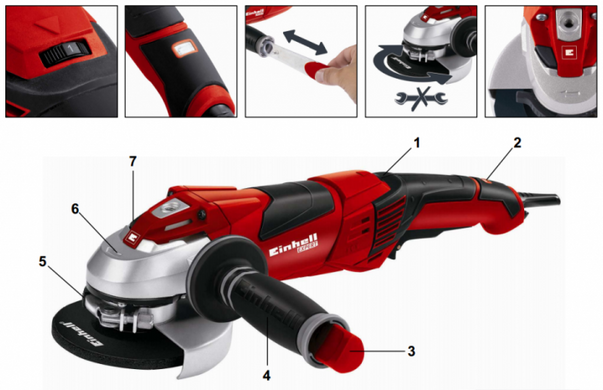 Угловая шлифовальная машина (болгарка) Einhell TE-AG 125 CE (4430860)