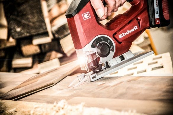 Лобзик аккумуляторный Einhell TE-JS 18 Li+Аккумулятор 2,5 А/час+Зарядное устройство (4321200A2.5)