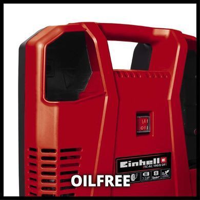 Компресор електричний безмасляний Einhell TC-AC 190/8 Kit (4020536)